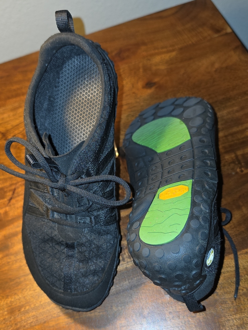 Joe Nimble nimbleToes Barefoot Training Shoes Black Vibram Men's Size 8.5